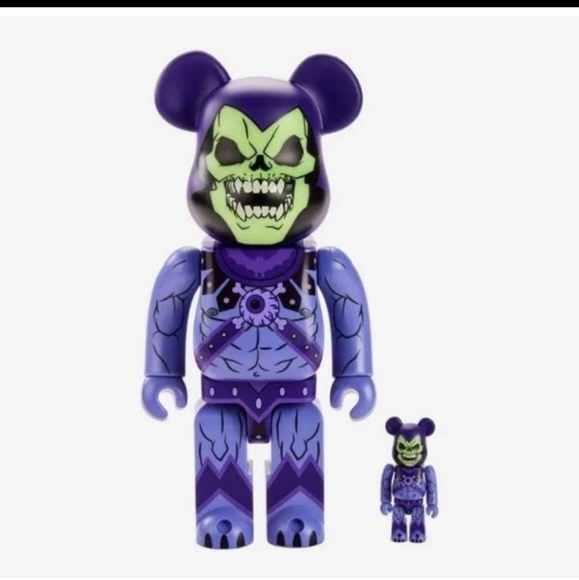 Mattel Other - Mattel Creations Masters of the Universe Skeletor BE@RBRICK 100% & 400%